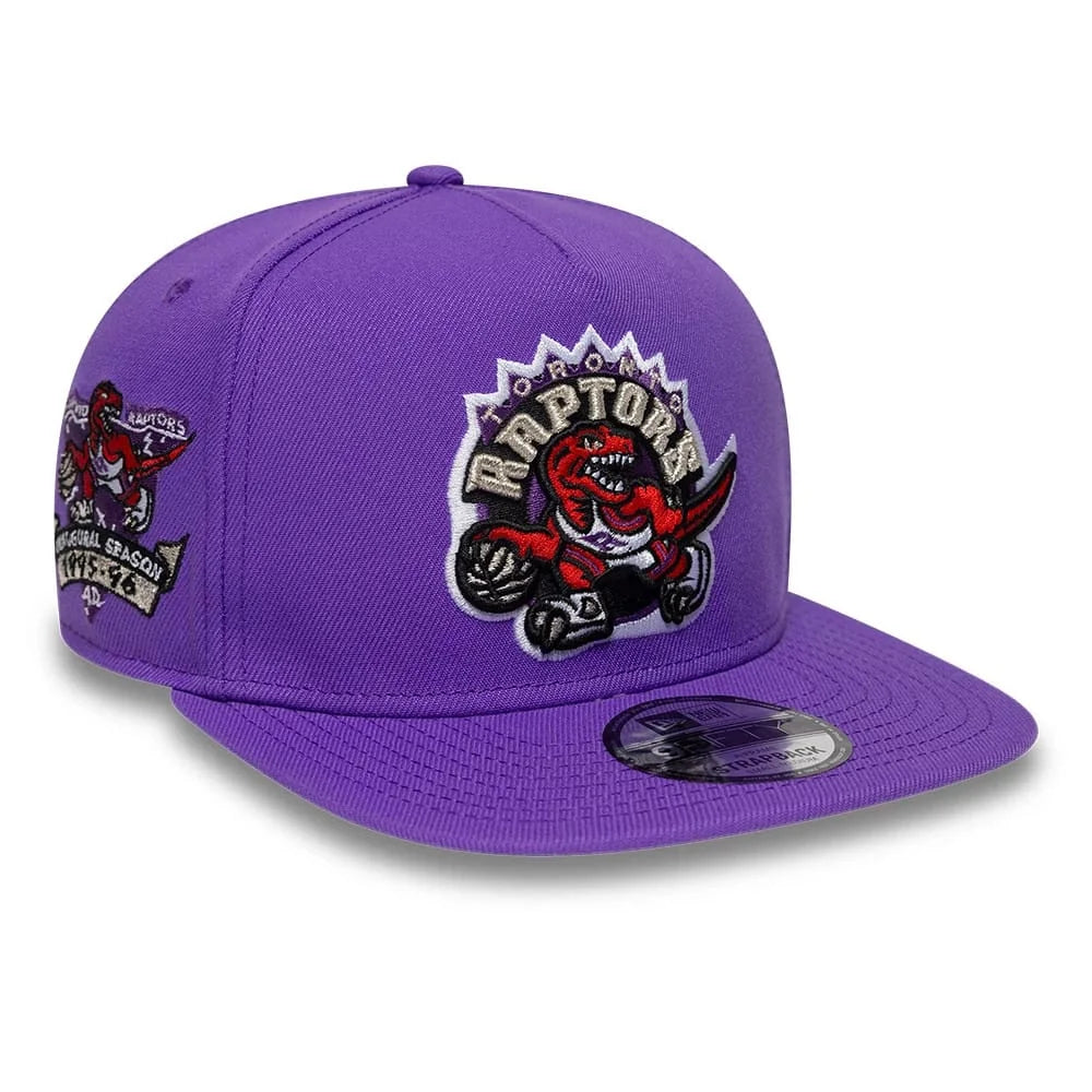 NEW ERA Toronto Raptors NBA Hardwood Classic Bright Purple 9FIFTY A-Frame Snapback Adjustable Cap 60954843