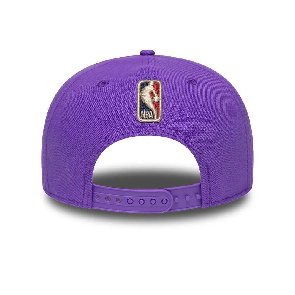 NEW ERA Toronto Raptors NBA Hardwood Classic Bright Purple 9FIFTY A-Frame Snapback Adjustable Cap 60954843