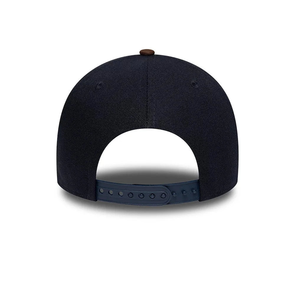NEW ERA Detroit Tigers MLB Suede Visor Navy 9FORTY E-Frame Adjustable Cap 60960216