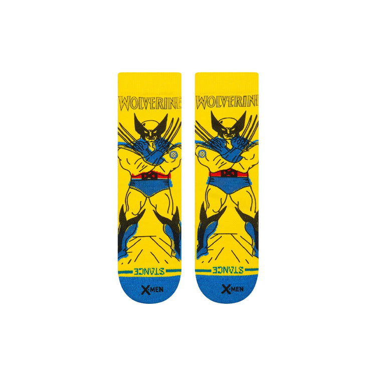 STANCE Wolverine Kids Crew Socks Yelllow 62KS0000137-M-YEL