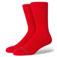 STANCE Icon Crew Socks Red 62US0000005S-RED