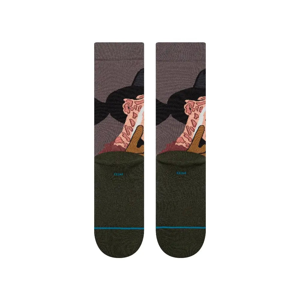 STANCE Stance X Halloween Freddy Crew Socks 62US0000567-LH-BLK