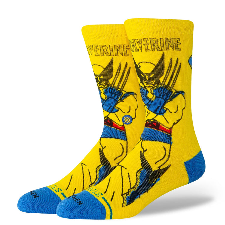 STANCE Wolverine Crew Socks Yellow 62US0000765-M-YEL
