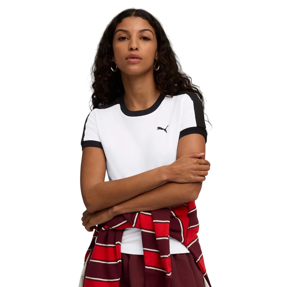 PUMA T7 Slim T-Shirt White 632129-02
