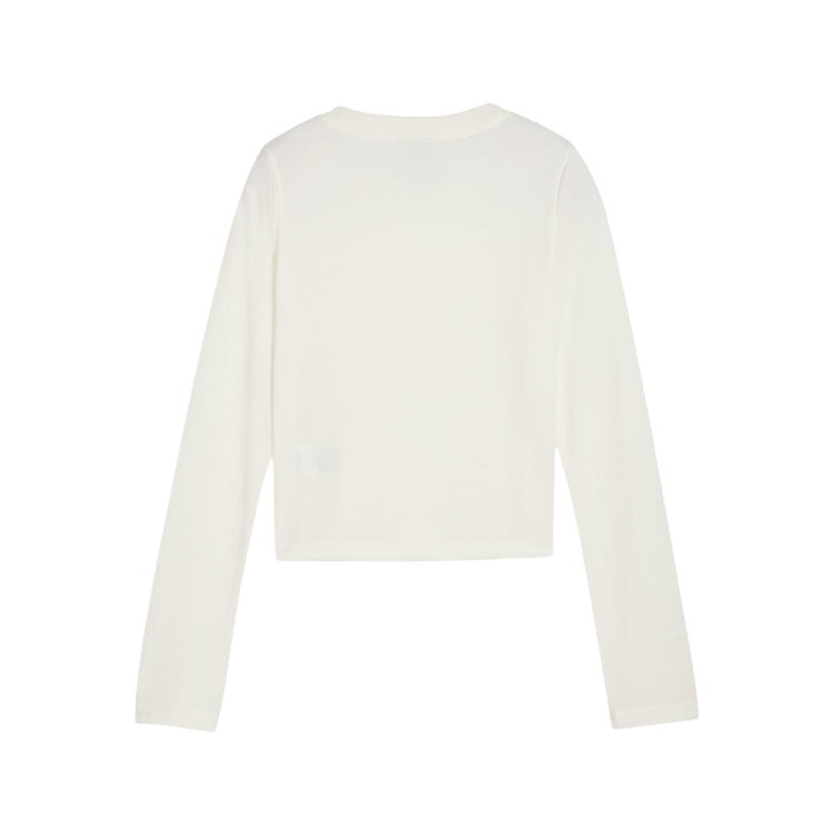 PUMA Puma x Rosè Slim Longsleeve T-Shirt White 633805-77