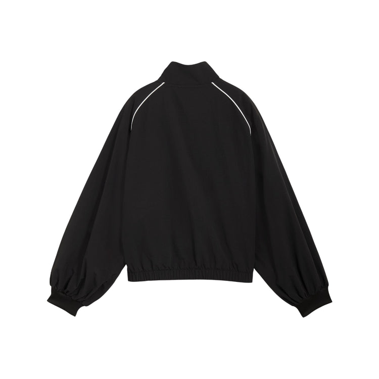PUMA T7 Balloon Sleeve Piping Relaxed Woven Track Jacket Black 634558-01