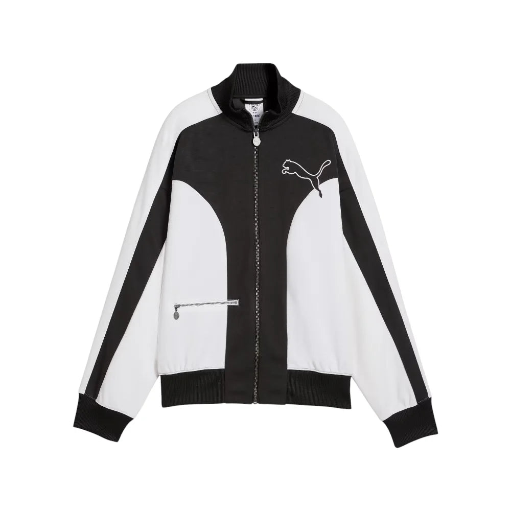 PUMA T7 Relaxed Love Of The Cat Track Jacket Black White 636632-01