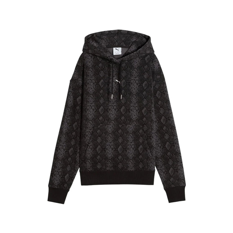 PUMA Snake Pack Printed Relaxed Hoodie Black 638748-01
