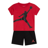 JORDAN Jumbo Jumpman T-Shirt/Short Set Red Black 65C138-023