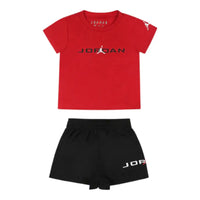 JORDAN Basleine Mesh T-Shitt/Short Set Red Black 65D676-023