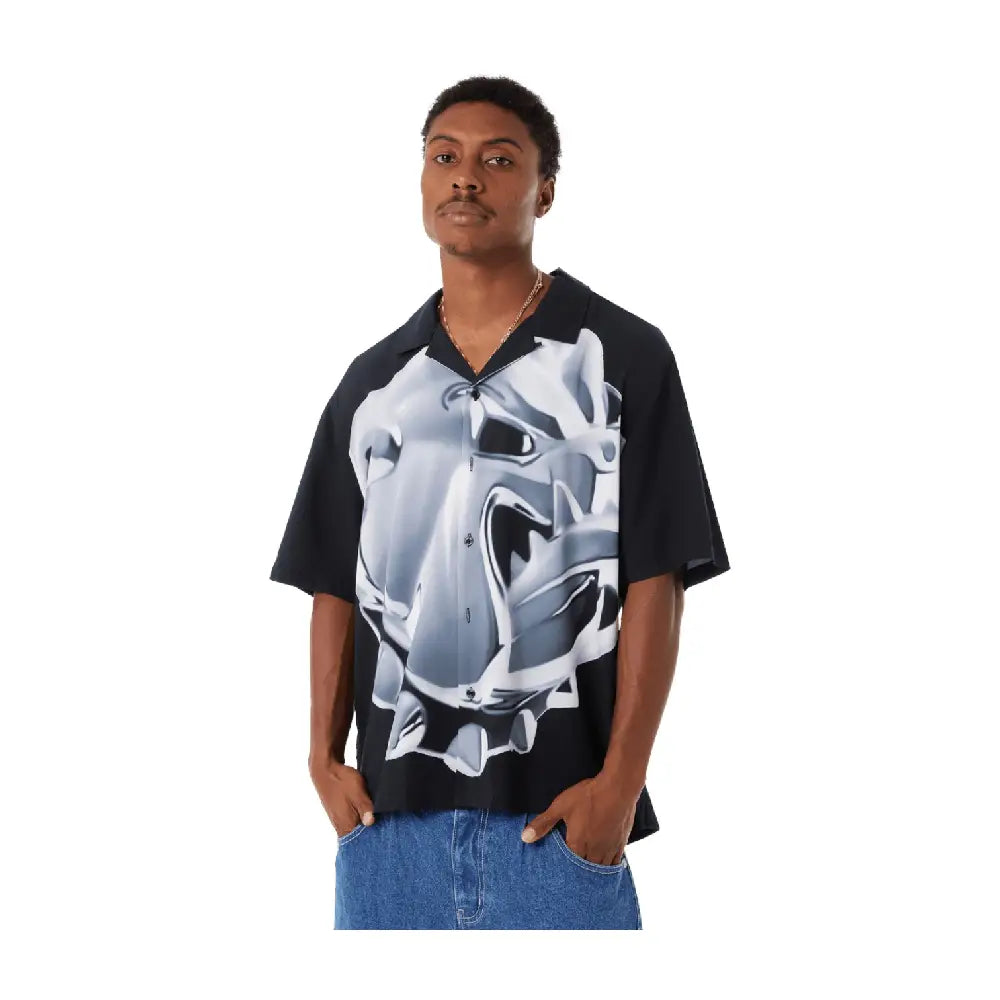 HUF Big Dawg Ss Resort Shirt Black 71MC0001049-BLACK