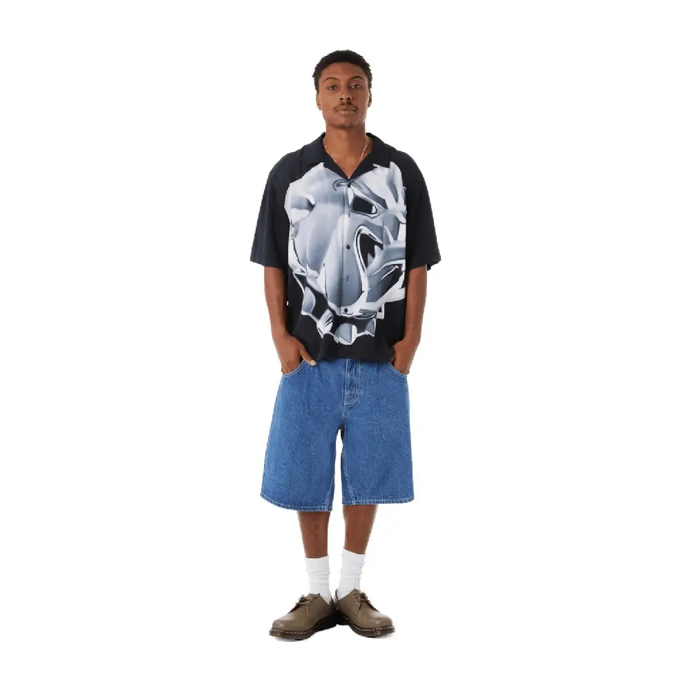 HUF Big Dawg Ss Resort Shirt Black 71MC0001049-BLACK