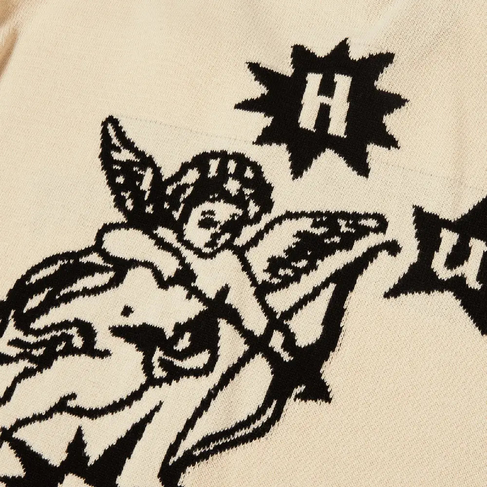 HUF Icarus Ss Knit Top Beige 71MC0001056-NATUR