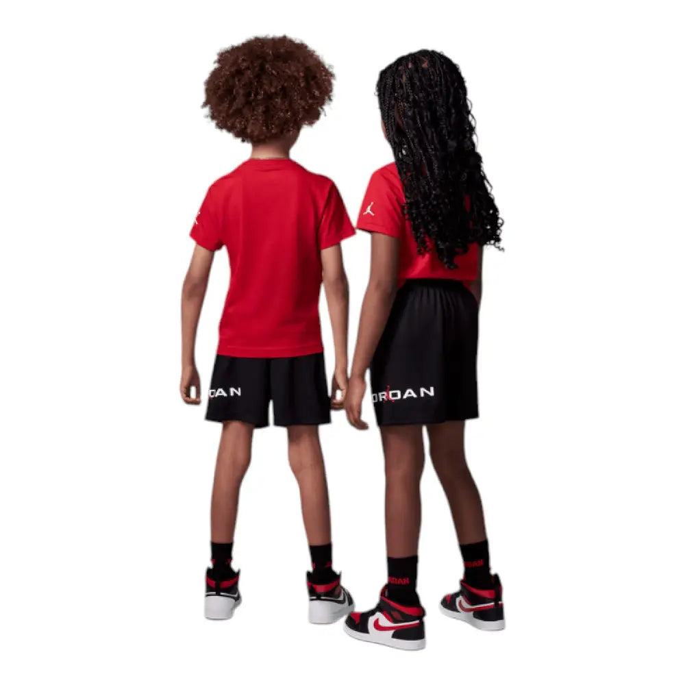JORDAN Basleine Mesh T-Shirt/Short Set Red Black 85D676-023