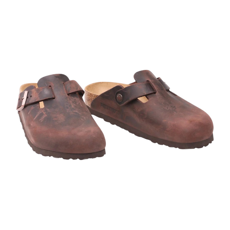 BIRKENSTOCK Boston Habana Slipper Brown (Narrow Fit) 860133