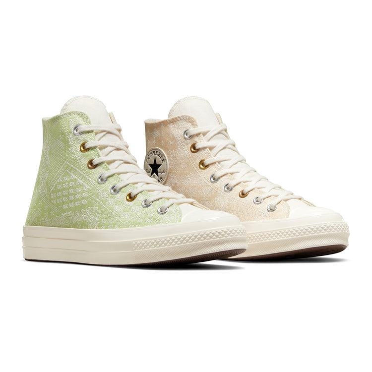 CONVERSE CHUCK 70 HI EGRET/VITALITY GREEN A04496C