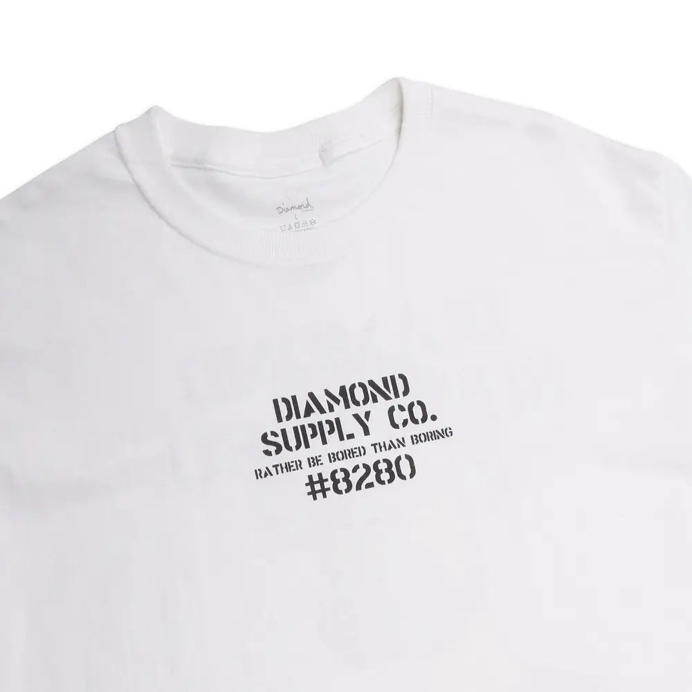 DIAMOND&SUPPLY MILITARY APE TEE A22DMPA105-WHT