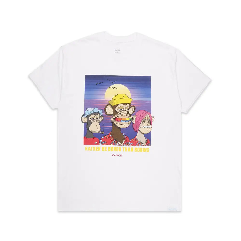 DIAMOND&SUPPLY 3 SOME APE TEE A22DMPA110-WHT
