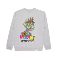 DIAMOND&SUPPLY MUTANT DIAMOND BIKER APE CREW A22DMPE115-HGRY