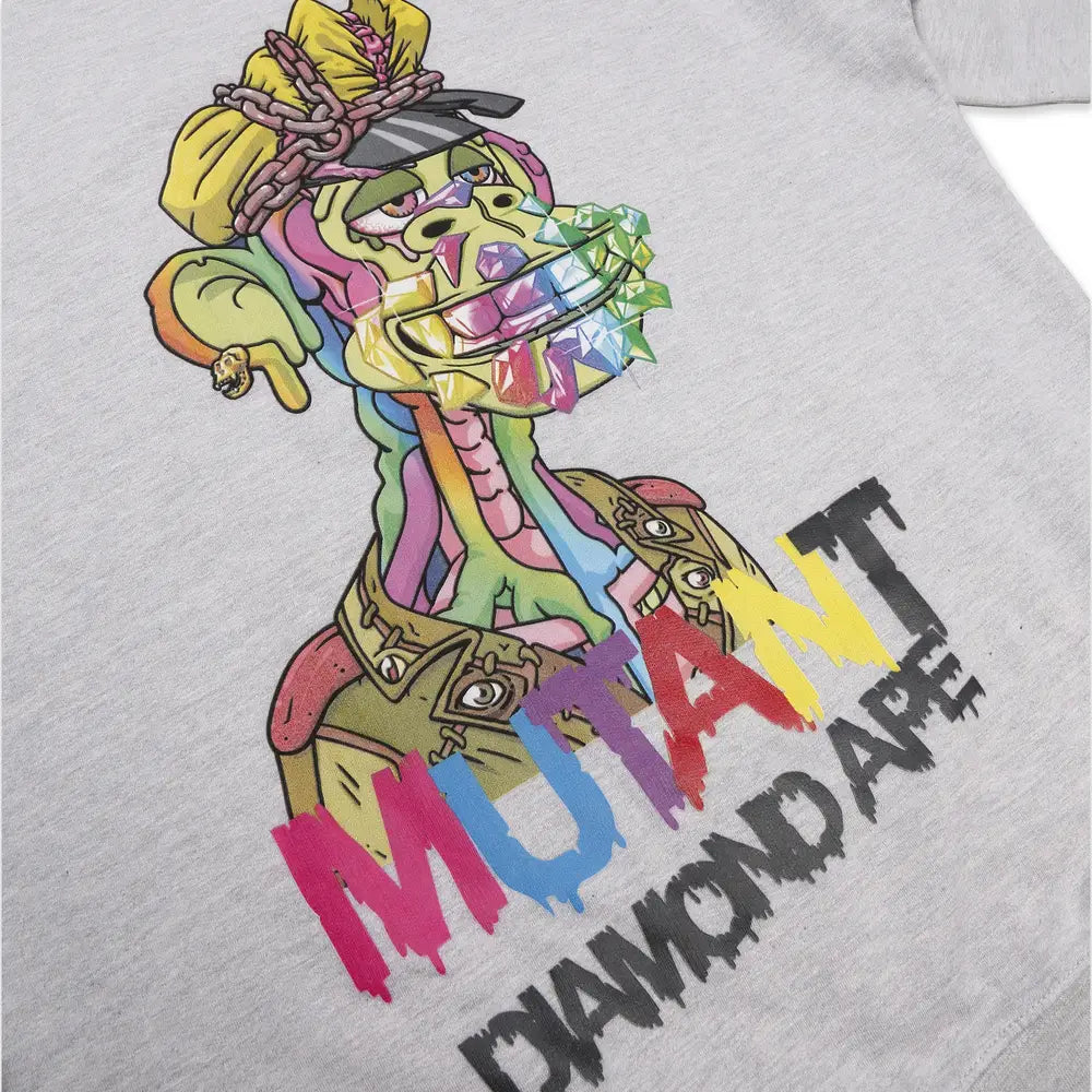 DIAMOND&SUPPLY MUTANT DIAMOND BIKER APE CREW A22DMPE115-HGRY