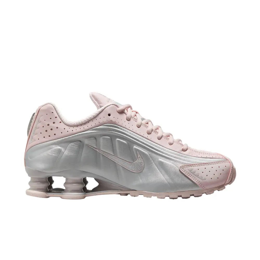 NIKE Shox R4 Barely Rose & Metallic Platinum AR3565-600
