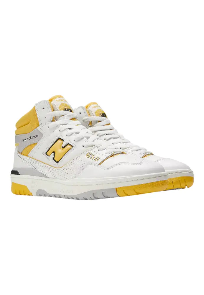 NEW BALANCE Scarpa Lifestyle UNISEX - MTZ  - Leather / Textile  - WHITE BB650RCG