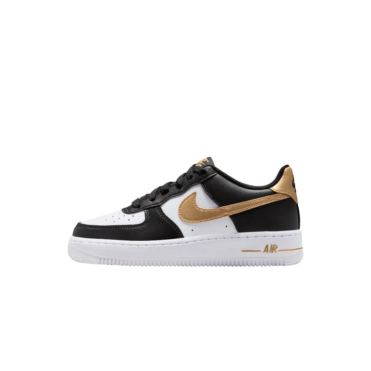 NIKE Air Force 1 Sneakers White Black GS CT3839-009