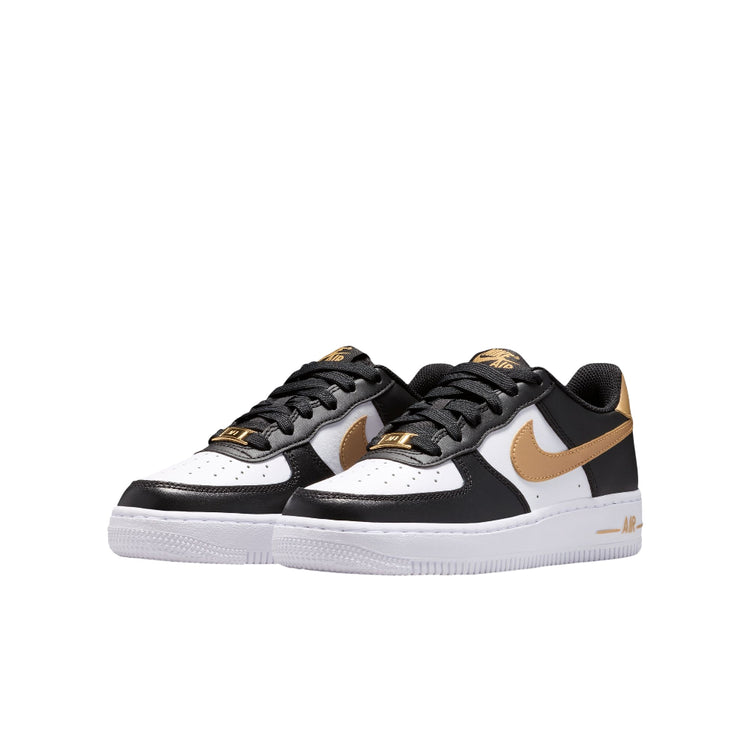 NIKE Air Force 1 Sneakers White Black GS CT3839-009