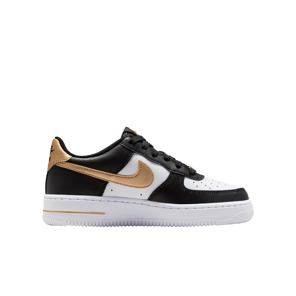 NIKE Air Force 1 Sneakers White Black GS CT3839-009