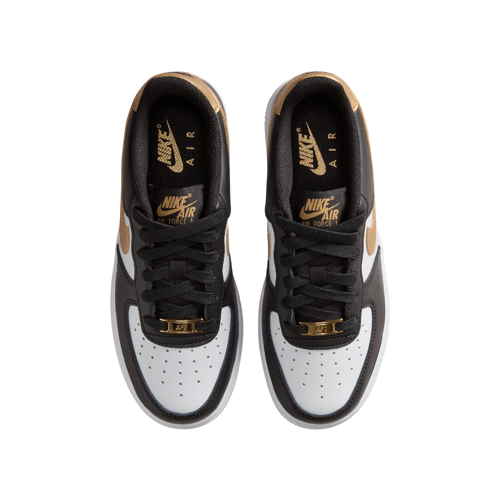 NIKE Air Force 1 Sneakers White Black GS CT3839-009