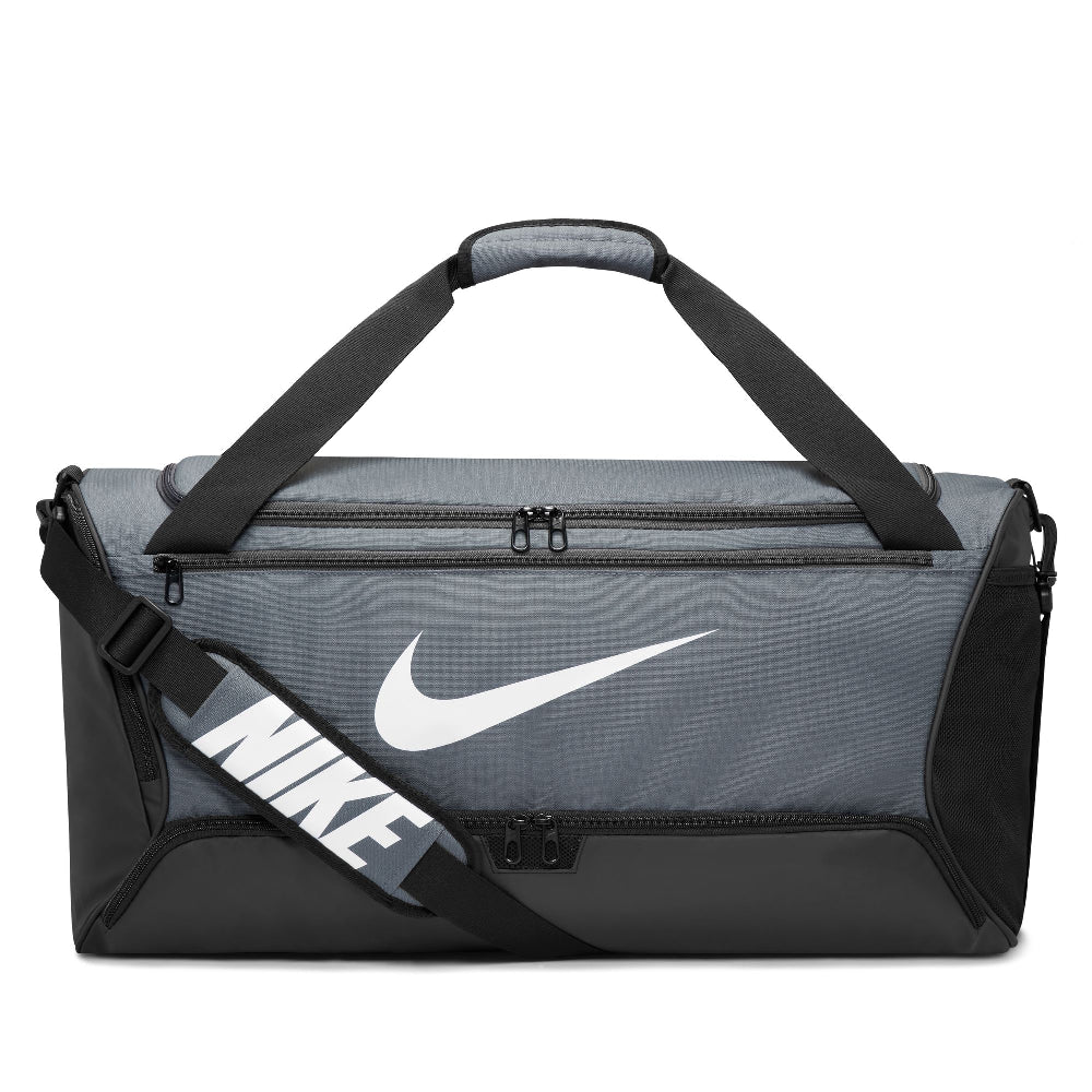 NIKE Brasilia 9.5 Training Duffel Bag (Medium, 60L) Grey DH7710-068