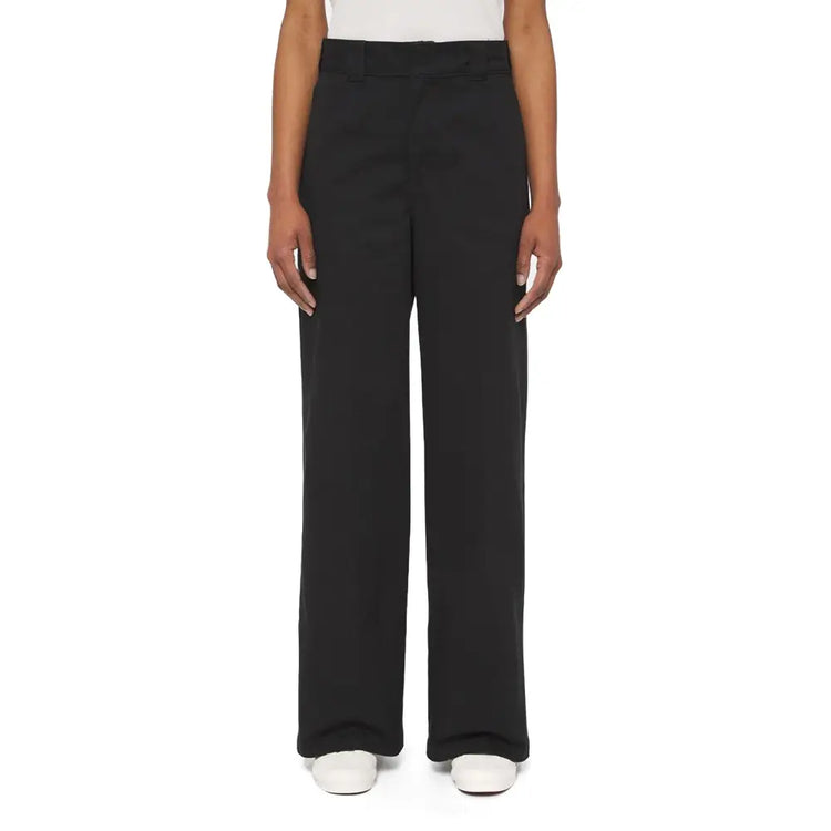 DICKIES Wide Leg Work Pant Black DK0A4YSEBLK1