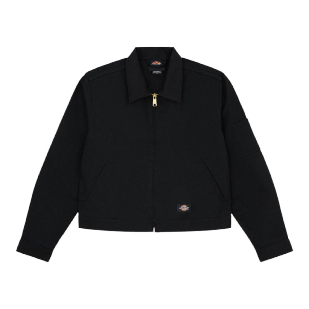 DICKIES Unlined Cropped Eisenhower Jacket Black DK0A879GBLK1