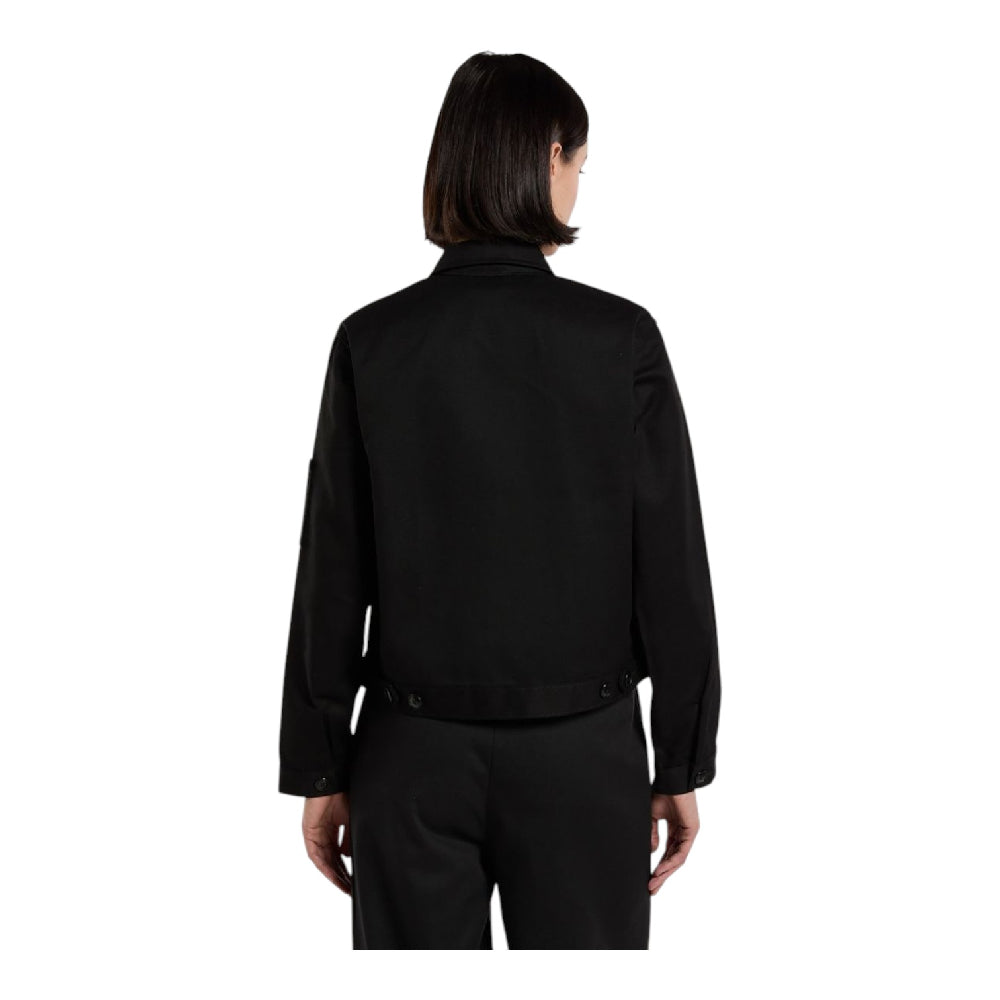 DICKIES Unlined Cropped Eisenhower Jacket Black DK0A879GBLK1
