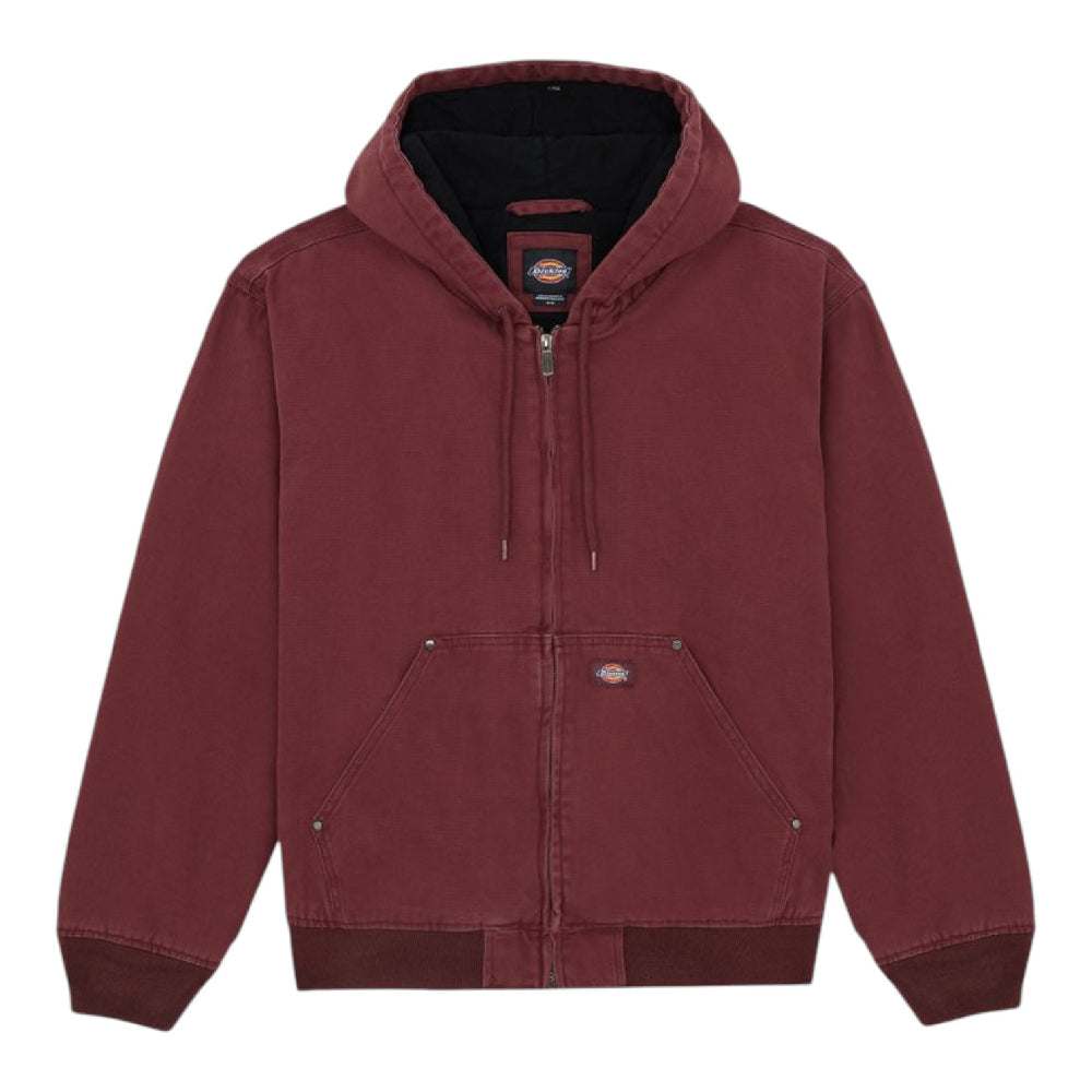 DICKIES Hilham Hooded Canvas Jacket Bordeaux DK0A87O5L161