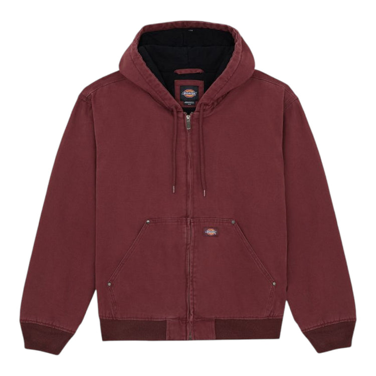 DICKIES Hilham Hooded Canvas Jacket Bordeaux DK0A87O5L161