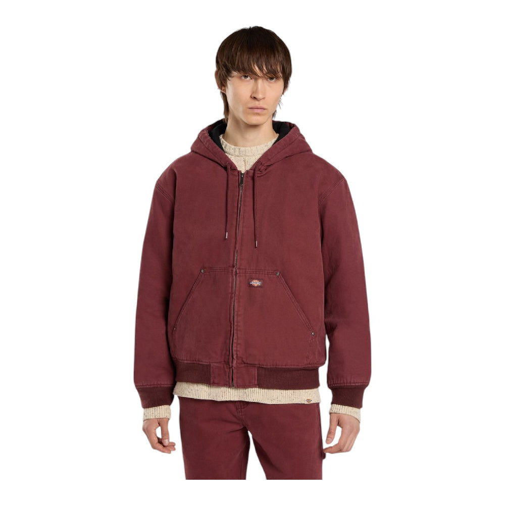DICKIES Hilham Hooded Canvas Jacket Bordeaux DK0A87O5L161