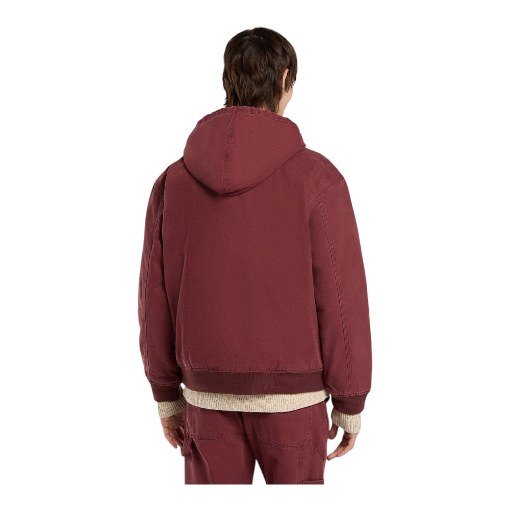 DICKIES Hilham Hooded Canvas Jacket Bordeaux DK0A87O5L161