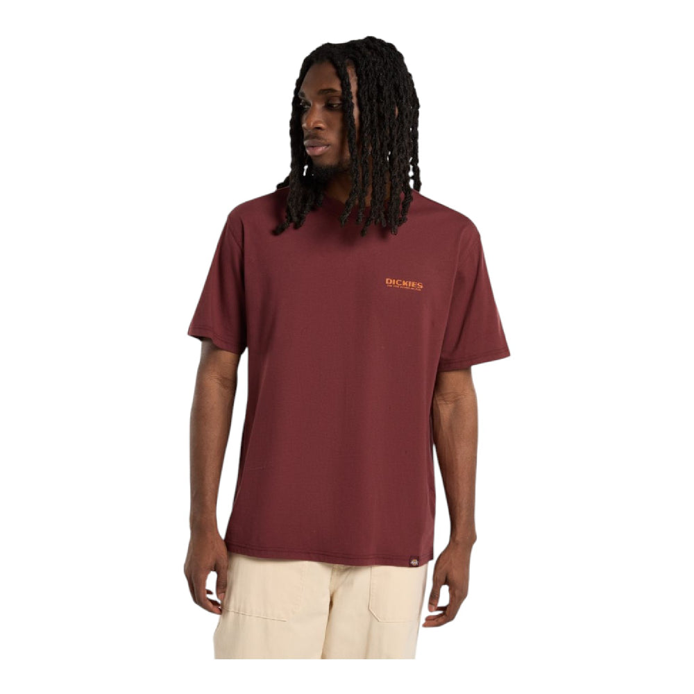 DICKIES Burns T-Shirt Bordeaux DK0A87QIL161