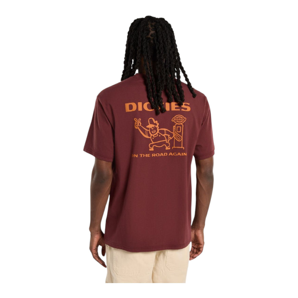 DICKIES Burns T-Shirt Bordeaux DK0A87QIL161