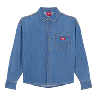 DICKIES Lightweight Denim Shirt Ls W Classic Blue DK0A8826CLB1