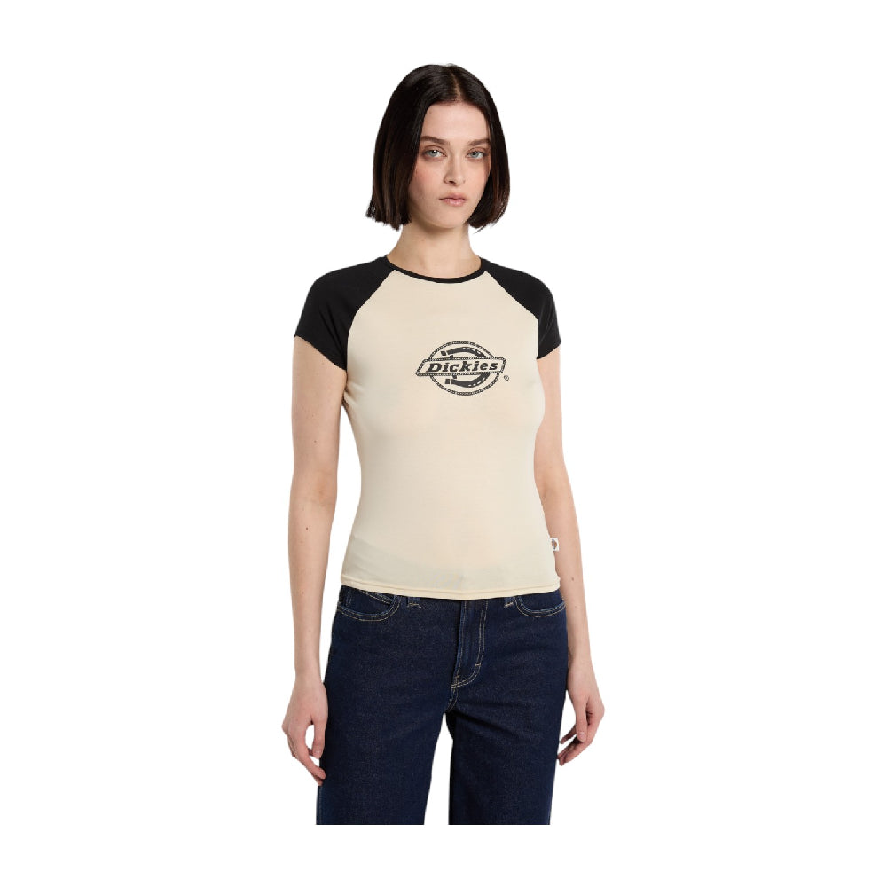 DICKIES Forth Shaw Raglan T-Shirt Black White DK0A88DRBLK1