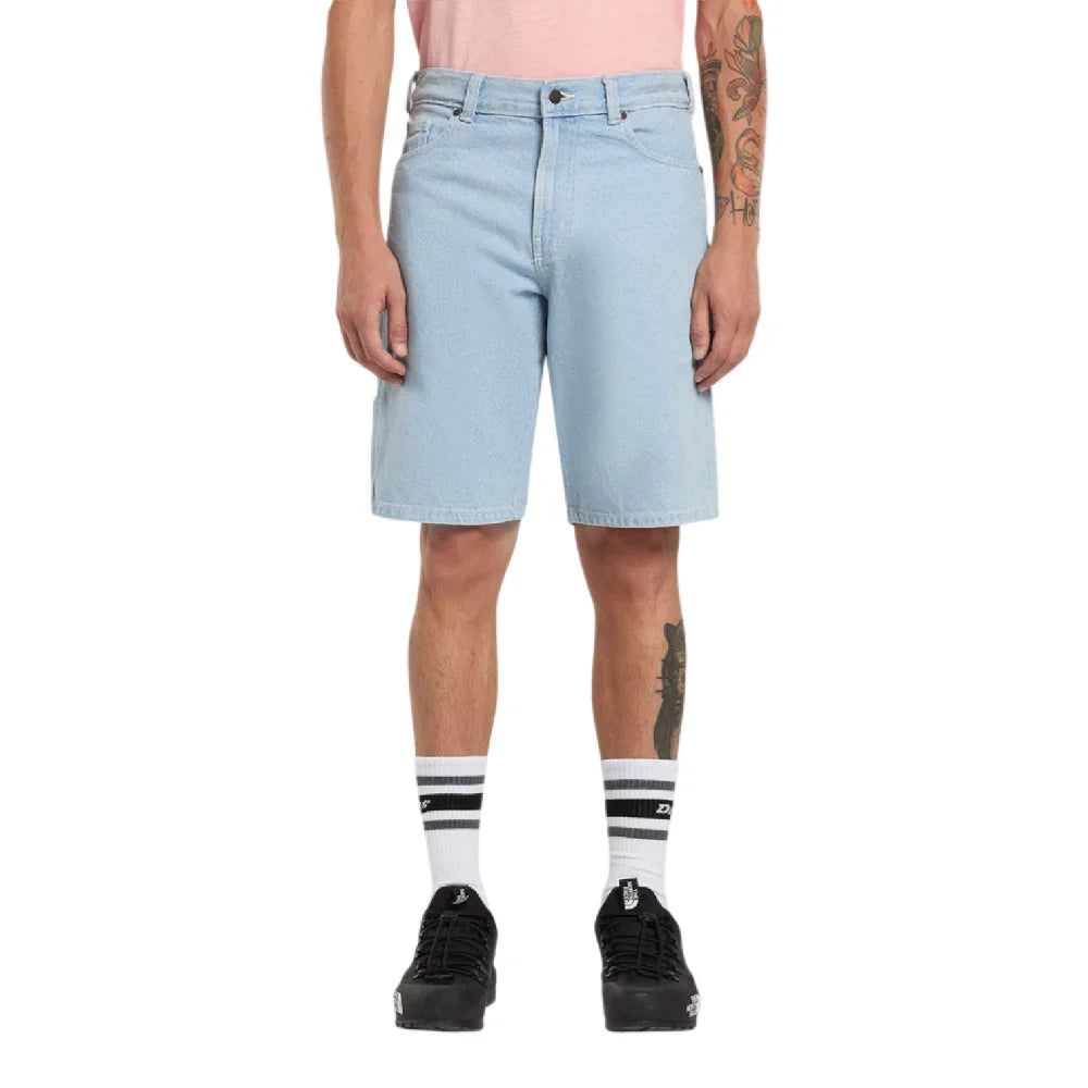 DICKIES 993 11 Inch Carpenter Short Jeans Vintage Aged Blue DK0A88FCC151