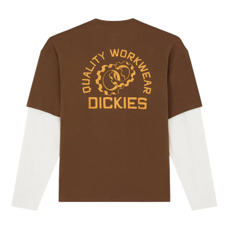 DICKIES Payson 2Fer T-Shirt Timber Brown DK0A88JF0TB1