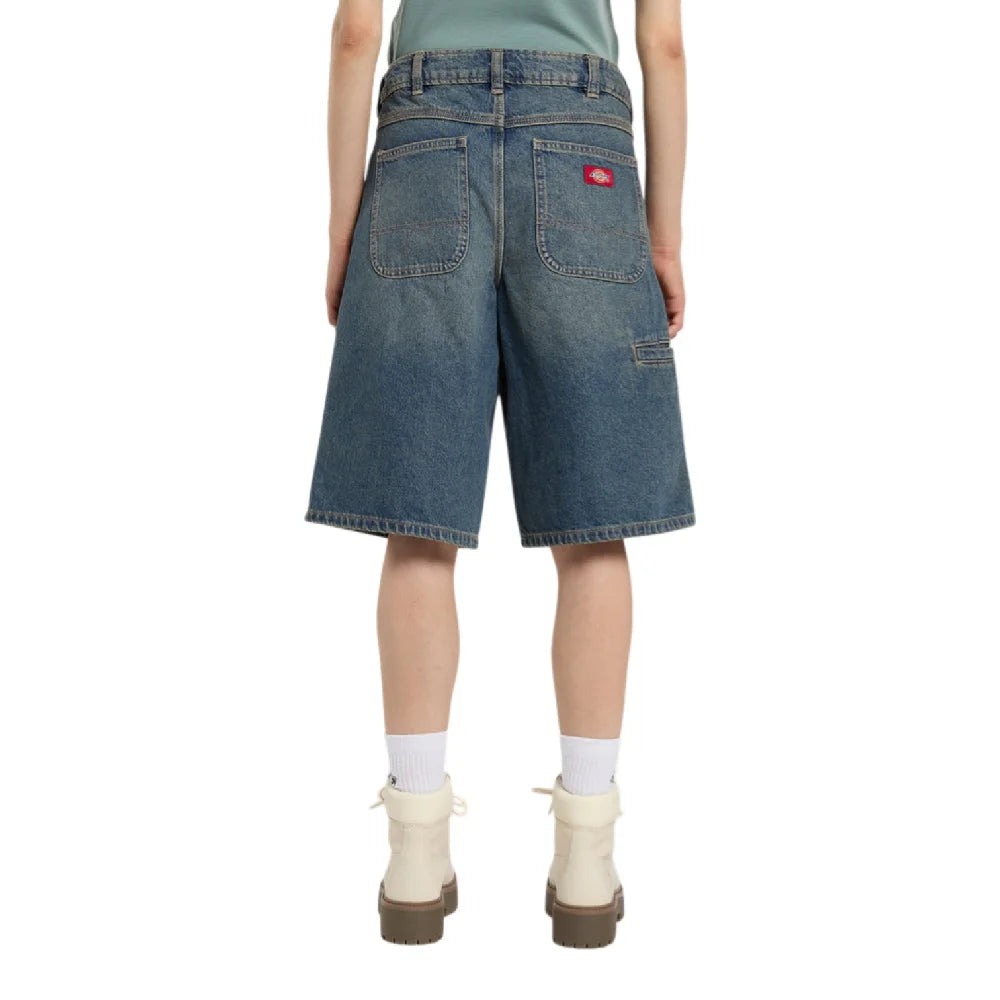DICKIES 957 13 Inch Denim Short Khaki Tinted Blue DK0A88JSL231