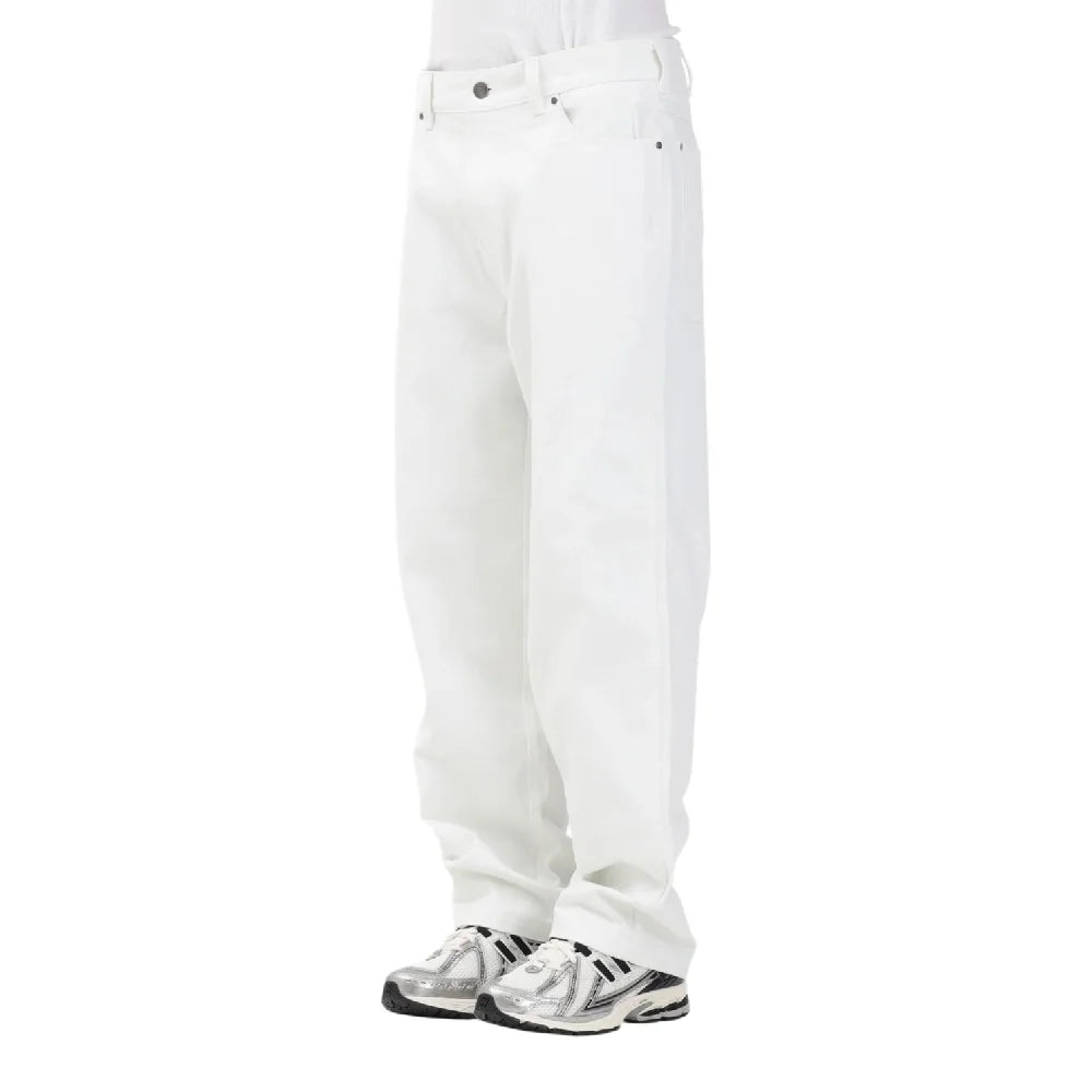 Wellsville Loose Tapered Twill Pant White - Urban Jungle