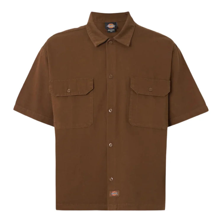 DICKIES 247 Gd Work Shirt Ss Timber Brown DK0A88N90TB1