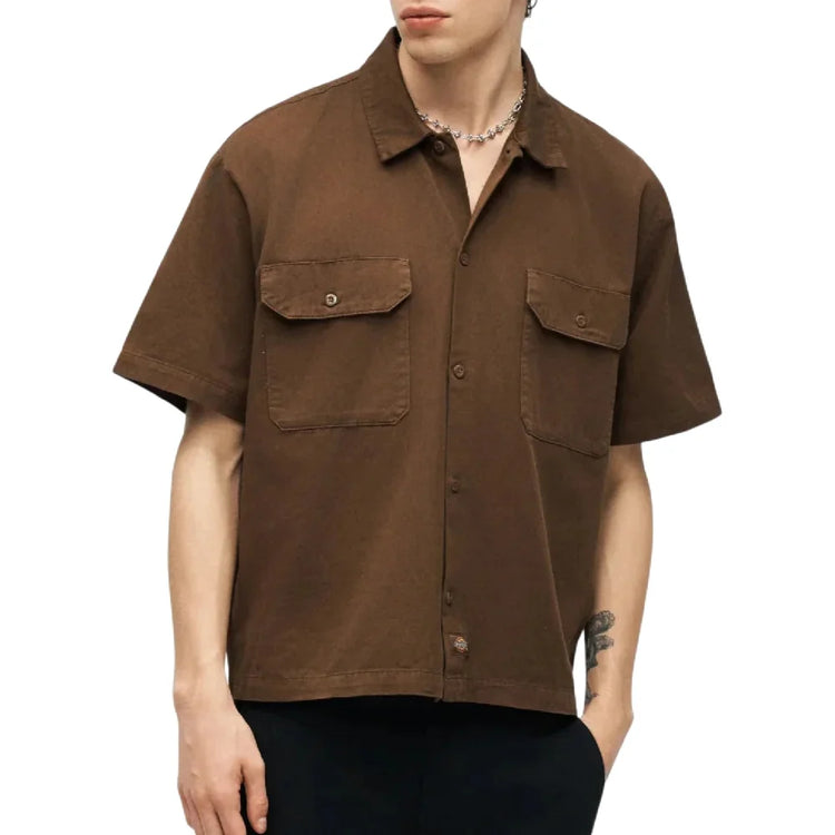 DICKIES 247 Gd Work Shirt Ss Timber Brown DK0A88N90TB1