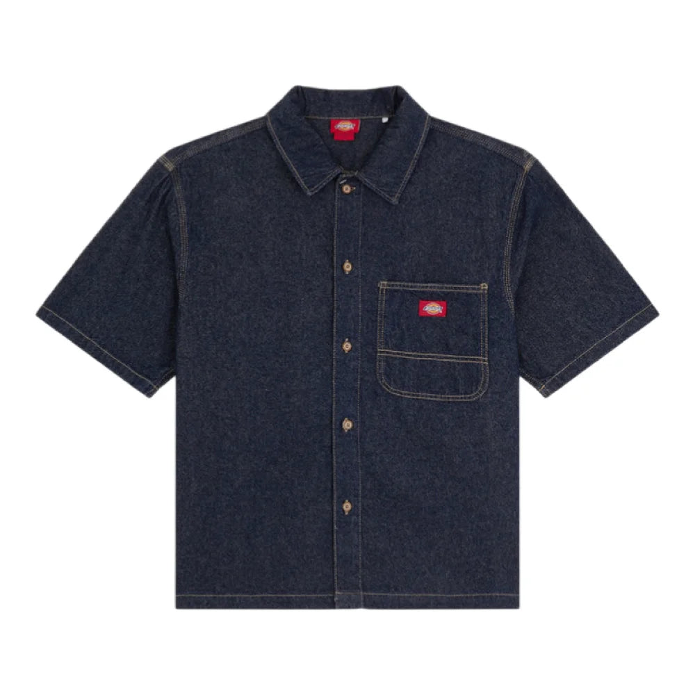 DICKIES Denim Shirt Ss Rinsed DK0A88PHRIN1