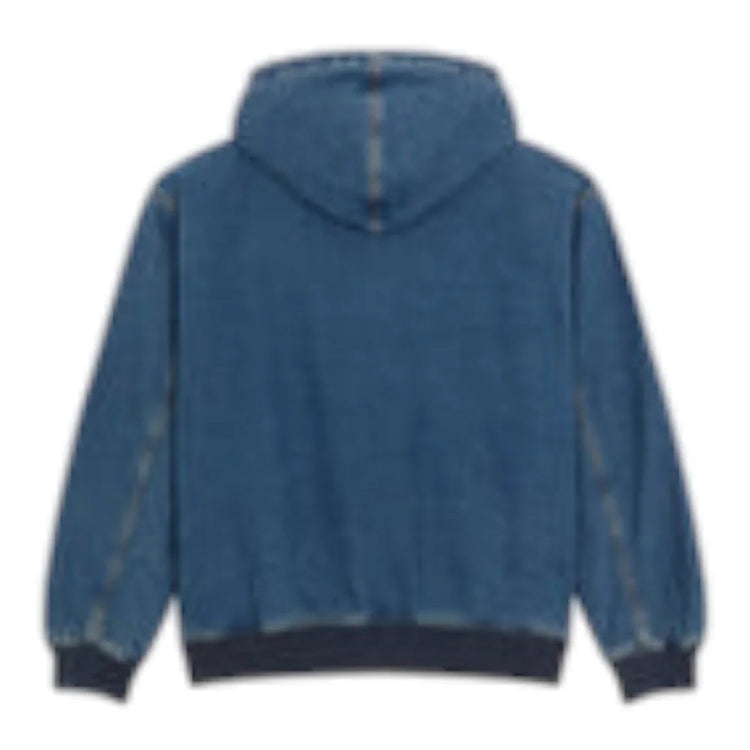 DICKIES Hilham Denom Hooded Bomber Jacket Blue DK0A89FBL891